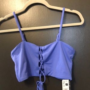 Blue Bikini Top